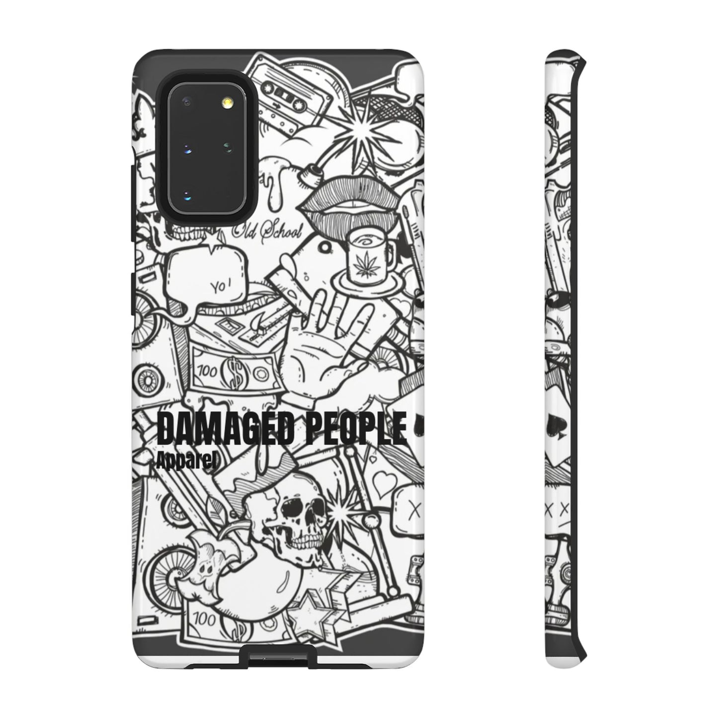 Tough Cases - Damaged People Phone Case - Edgy Vintage Design for Creative Spirits