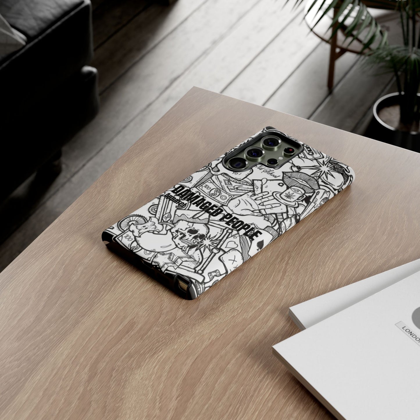 Tough Cases - Damaged People Phone Case - Edgy Vintage Design for Creative Spirits