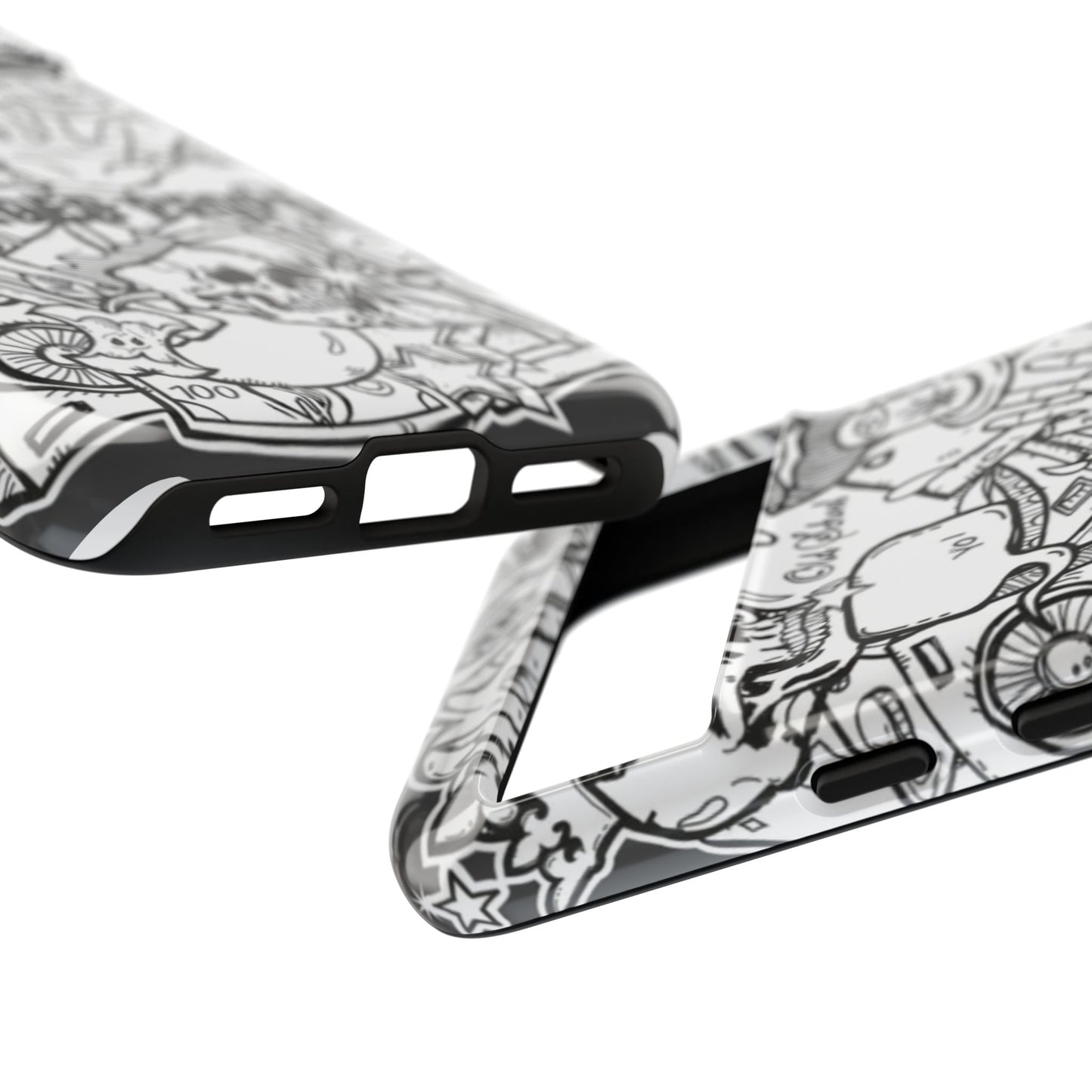 Tough Cases - Damaged People Phone Case - Edgy Vintage Design for Creative Spirits
