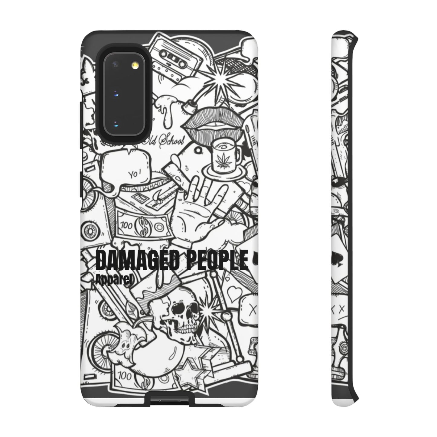 Tough Cases - Damaged People Phone Case - Edgy Vintage Design for Creative Spirits