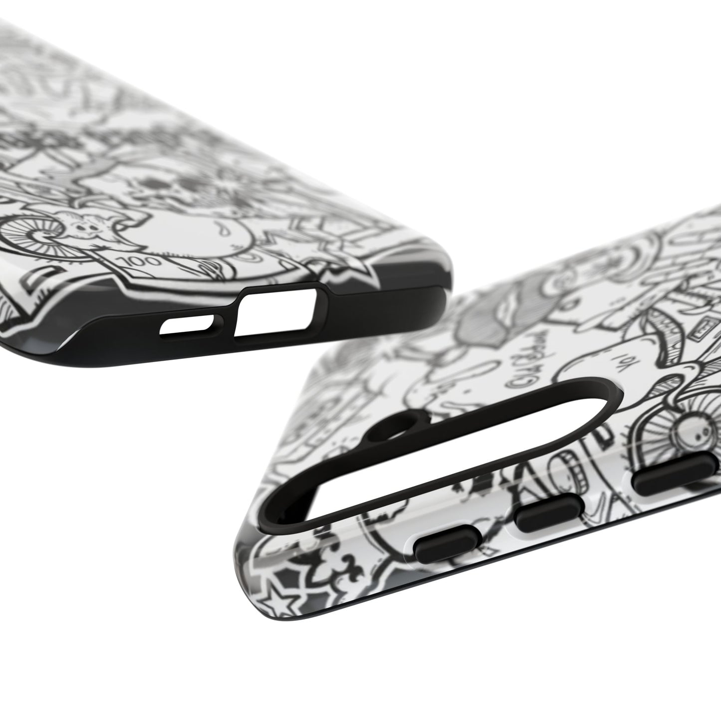 Tough Cases - Damaged People Phone Case - Edgy Vintage Design for Creative Spirits