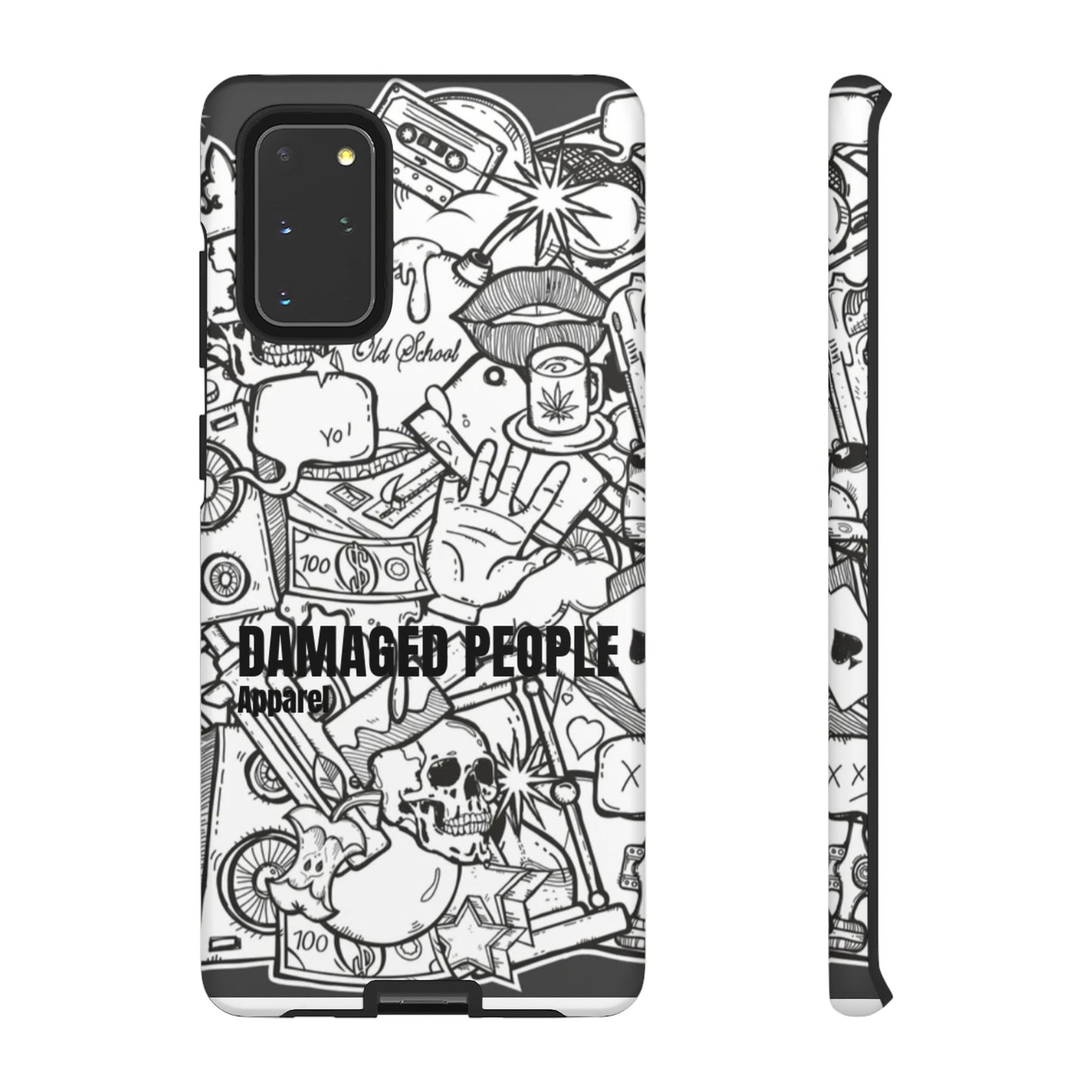 Tough Cases - Damaged People Phone Case - Edgy Vintage Design for Creative Spirits