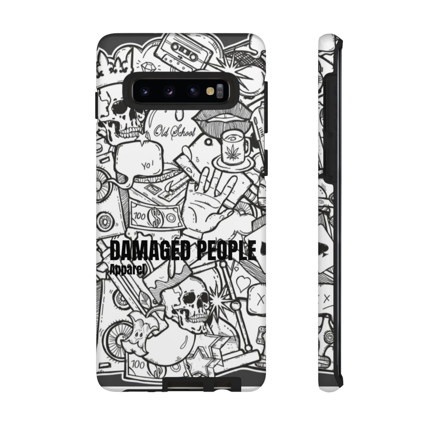 Tough Cases - Damaged People Phone Case - Edgy Vintage Design for Creative Spirits
