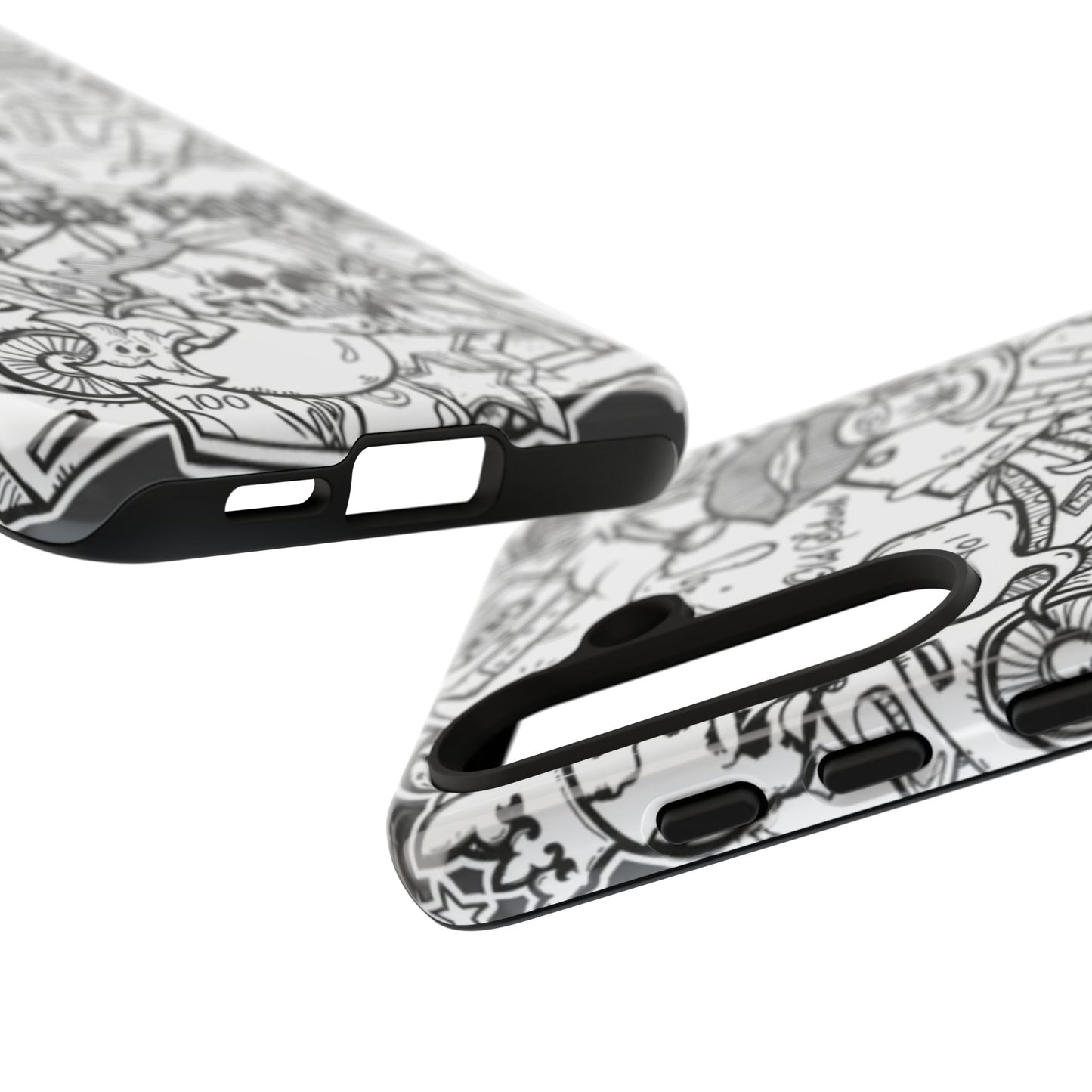 Tough Cases - Damaged People Phone Case - Edgy Vintage Design for Creative Spirits