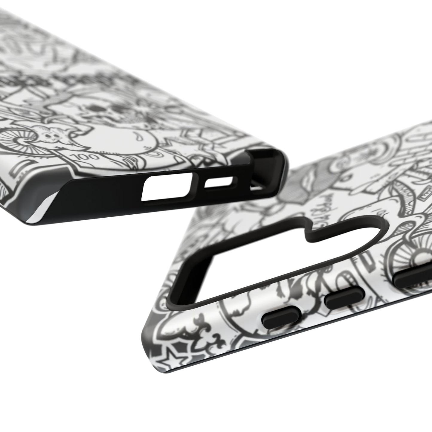 Tough Cases - Damaged People Phone Case - Edgy Vintage Design for Creative Spirits