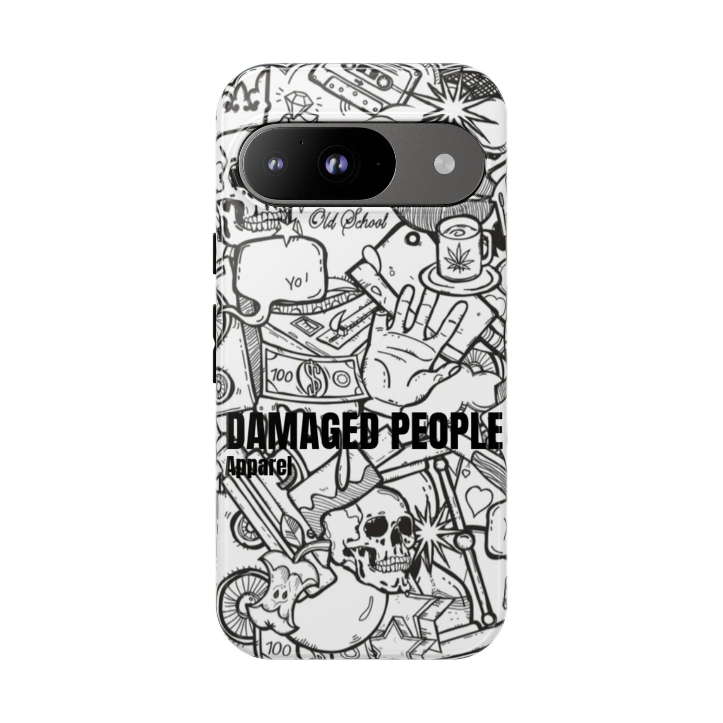Tough Cases - Damaged People Phone Case - Edgy Vintage Design for Creative Spirits