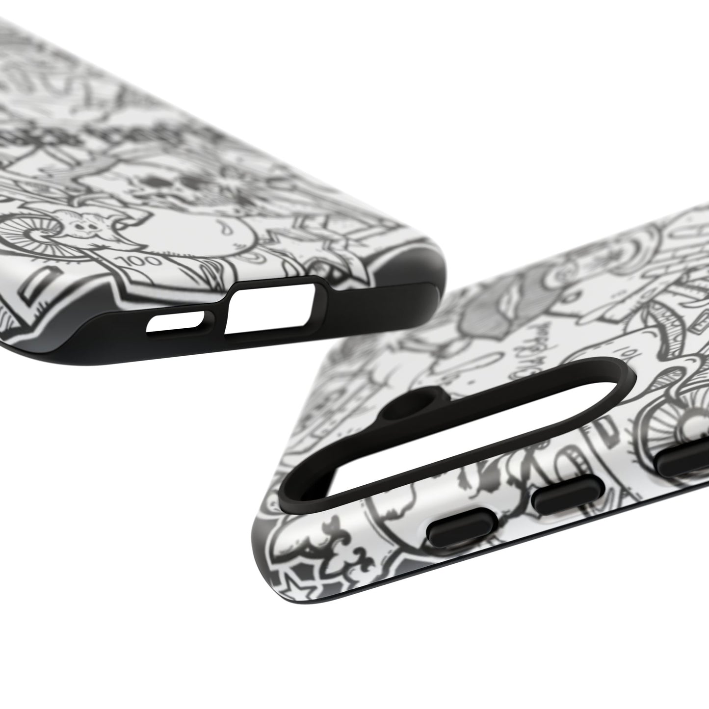 Tough Cases - Damaged People Phone Case - Edgy Vintage Design for Creative Spirits