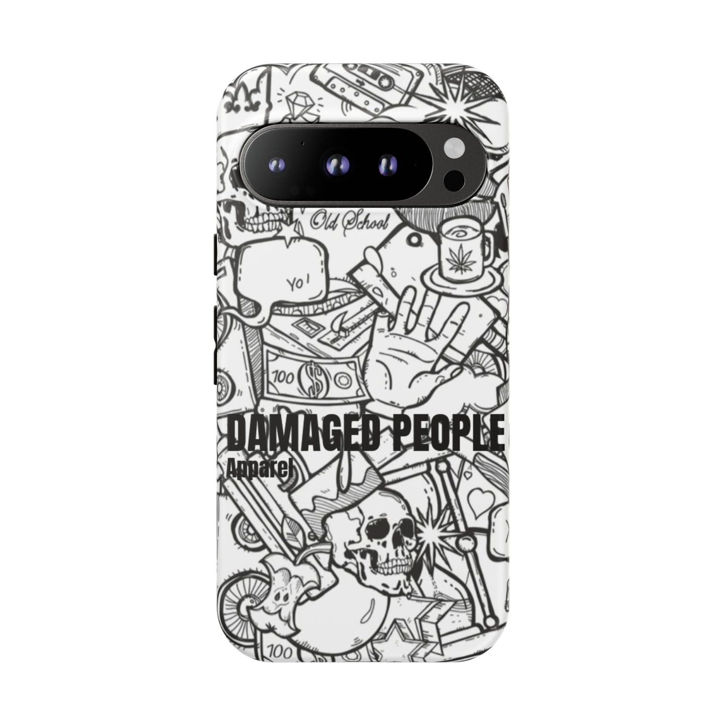 Tough Cases - Damaged People Phone Case - Edgy Vintage Design for Creative Spirits