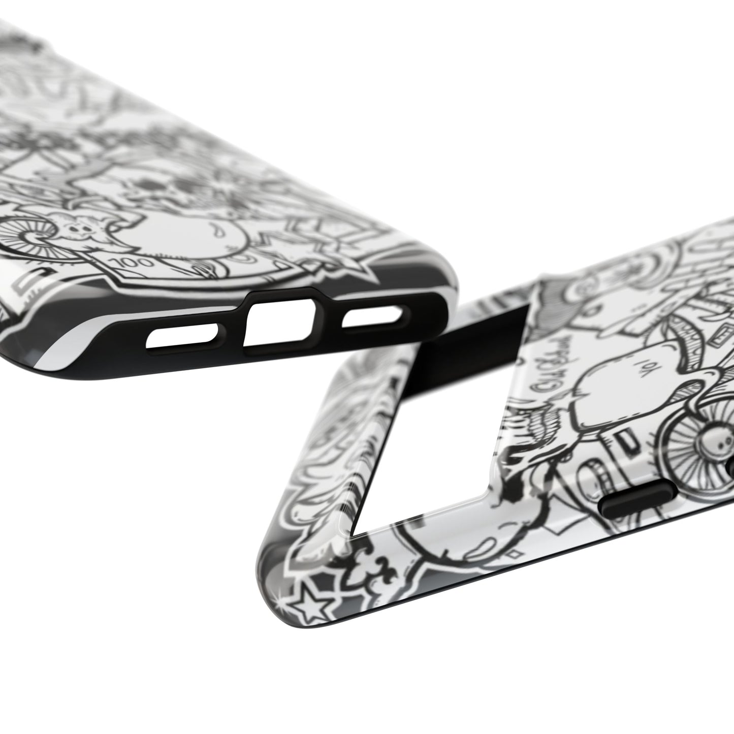 Tough Cases - Damaged People Phone Case - Edgy Vintage Design for Creative Spirits