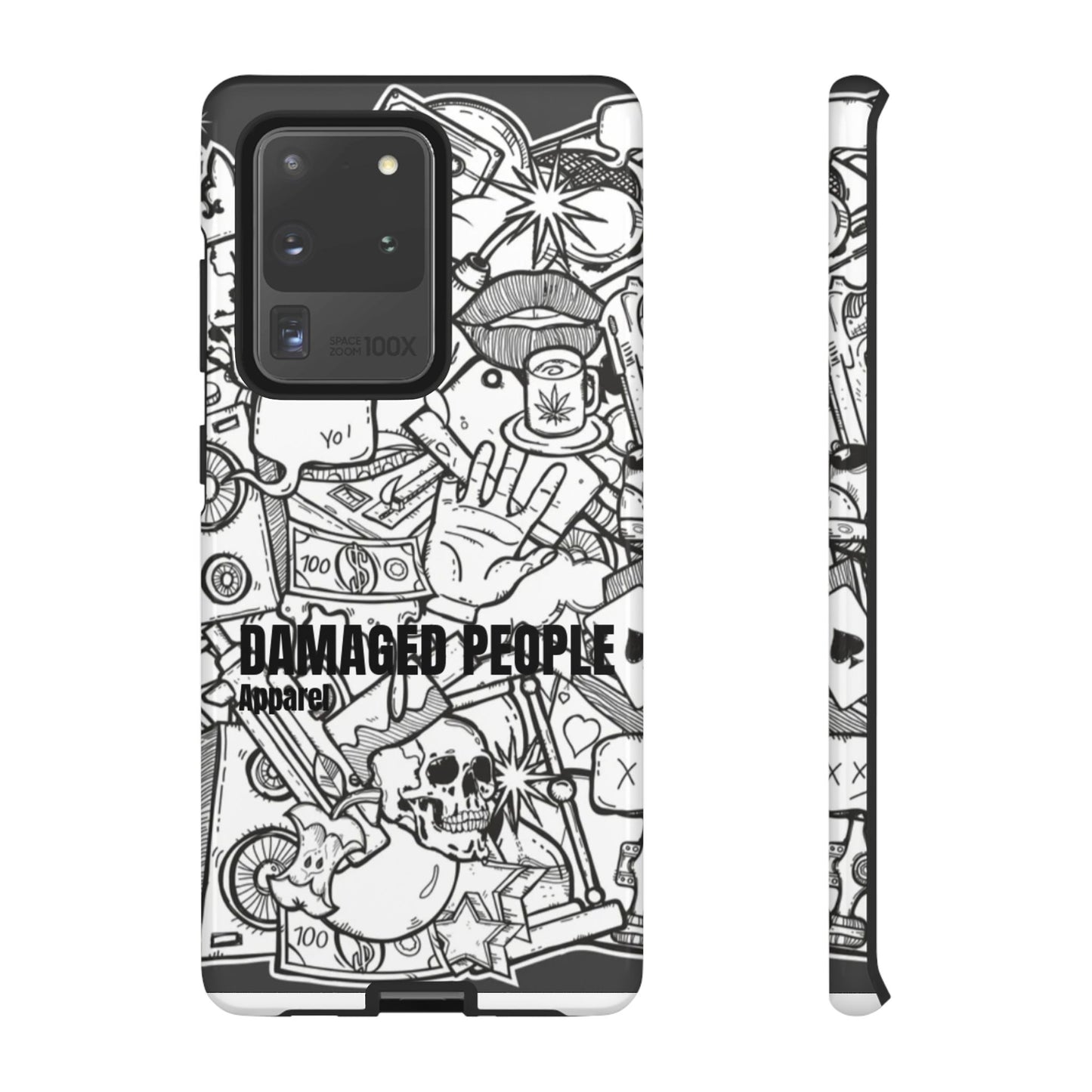 Tough Cases - Damaged People Phone Case - Edgy Vintage Design for Creative Spirits
