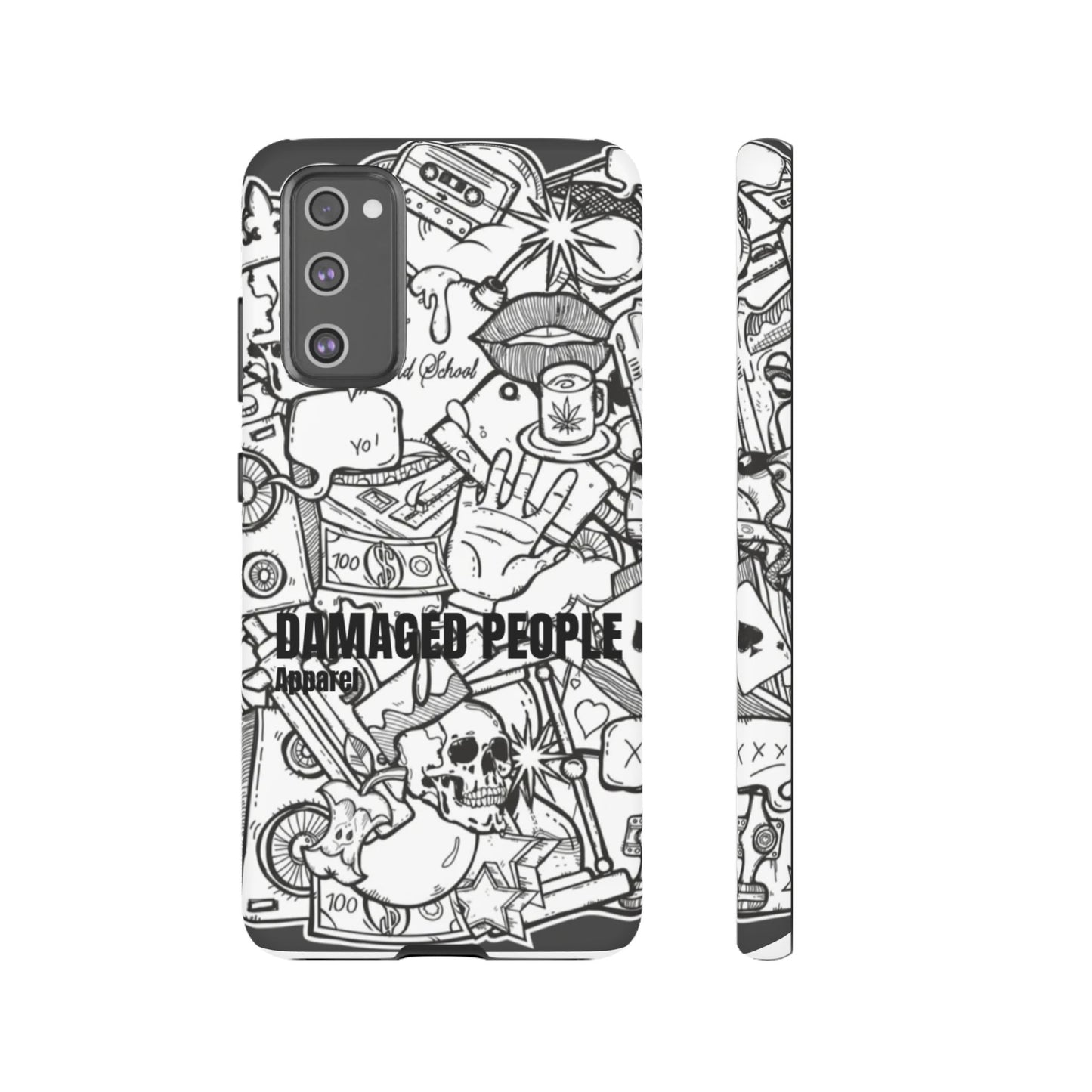 Tough Cases - Damaged People Phone Case - Edgy Vintage Design for Creative Spirits