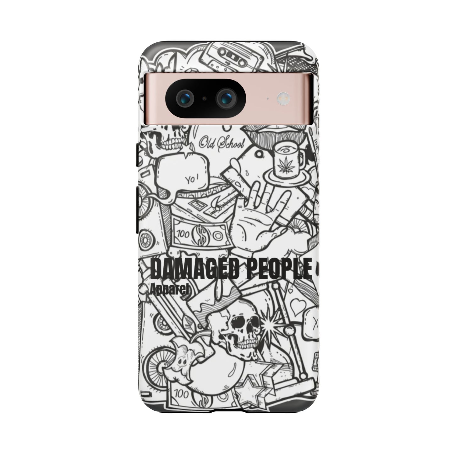 Tough Cases - Damaged People Phone Case - Edgy Vintage Design for Creative Spirits