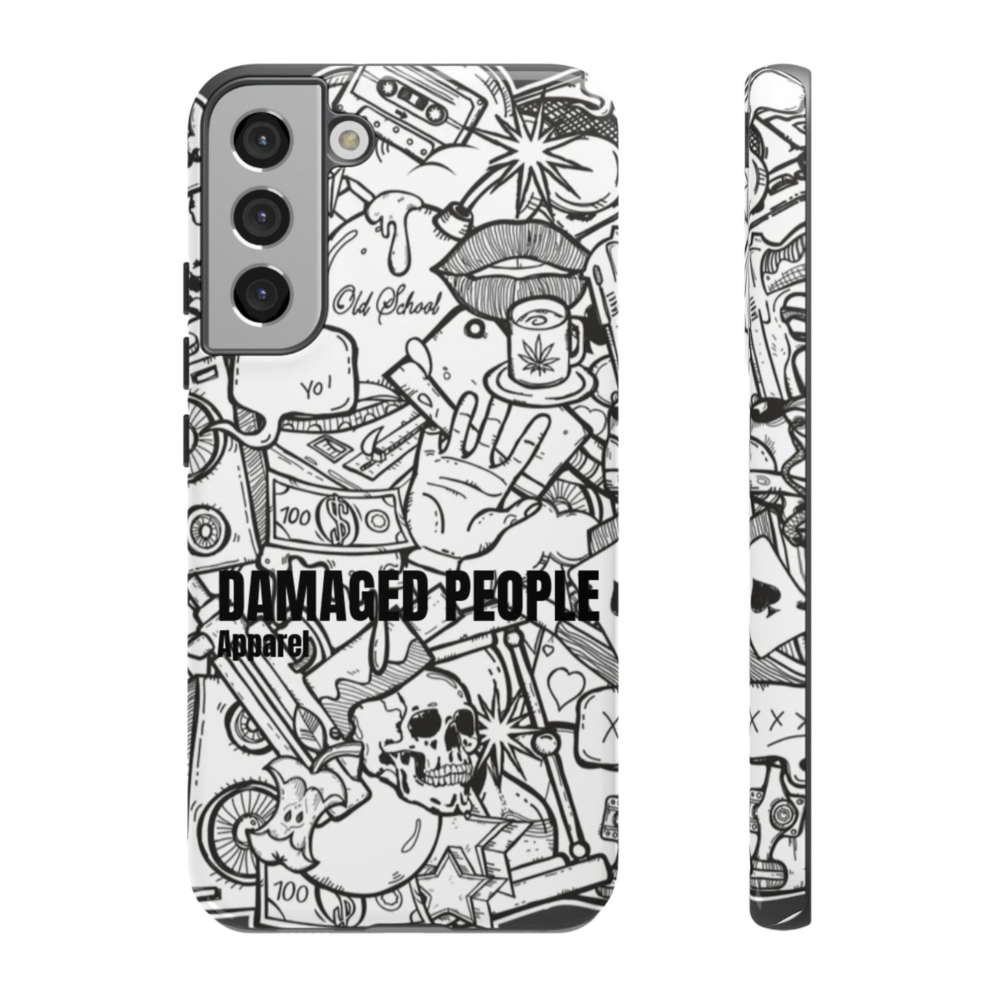 Tough Cases - Damaged People Phone Case - Edgy Vintage Design for Creative Spirits