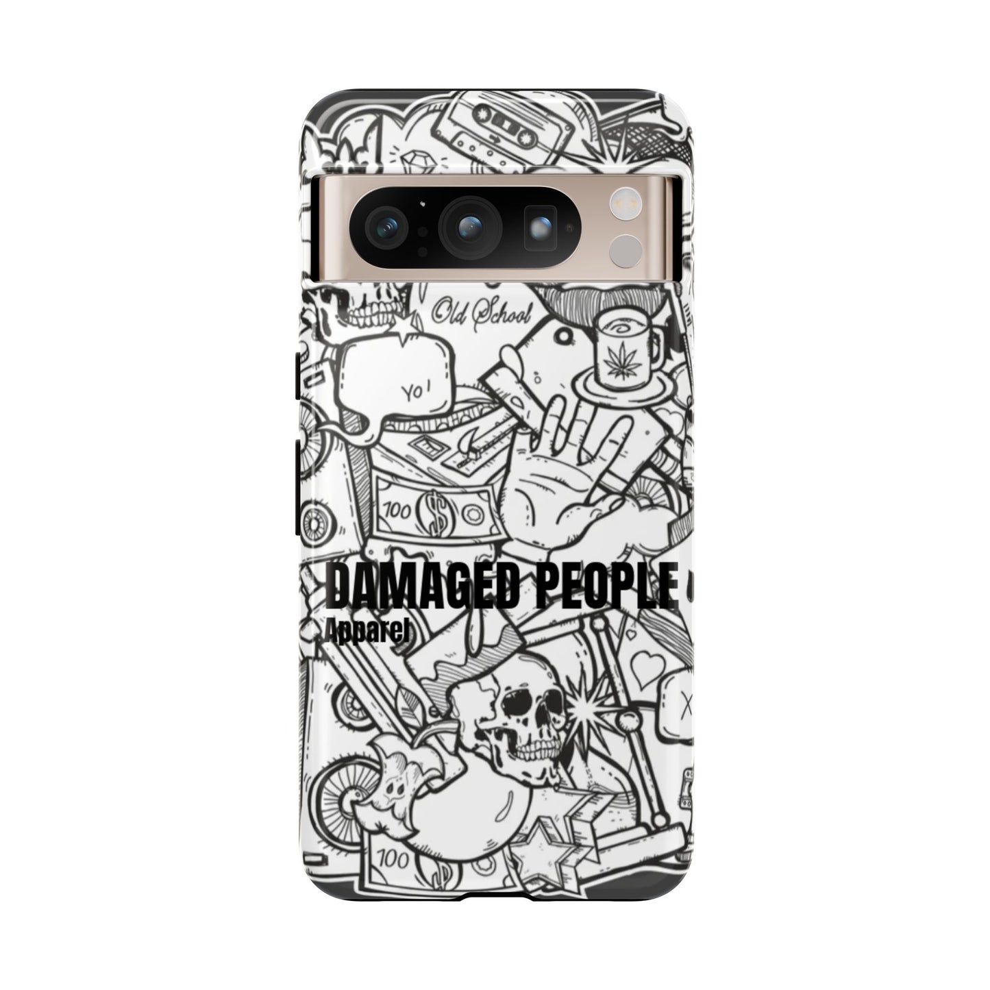 Tough Cases - Damaged People Phone Case - Edgy Vintage Design for Creative Spirits