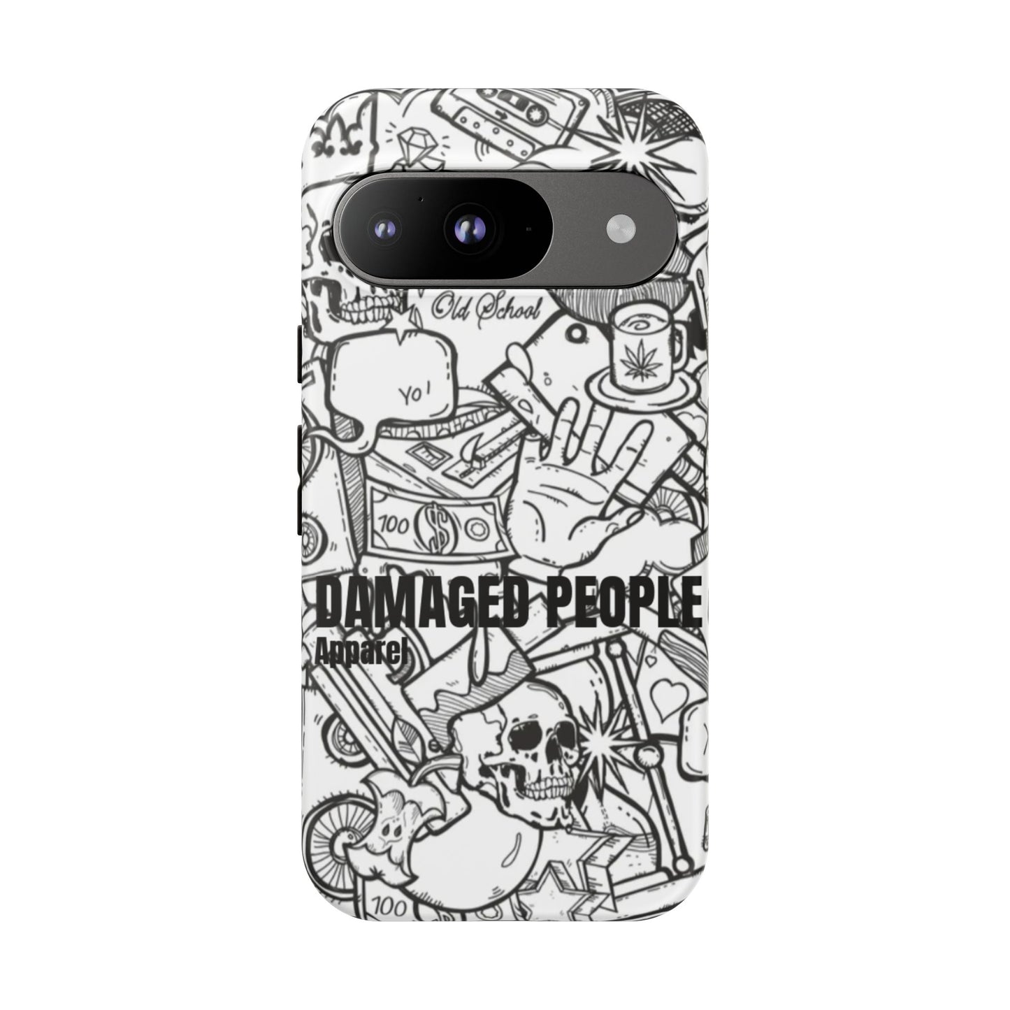 Tough Cases - Damaged People Phone Case - Edgy Vintage Design for Creative Spirits