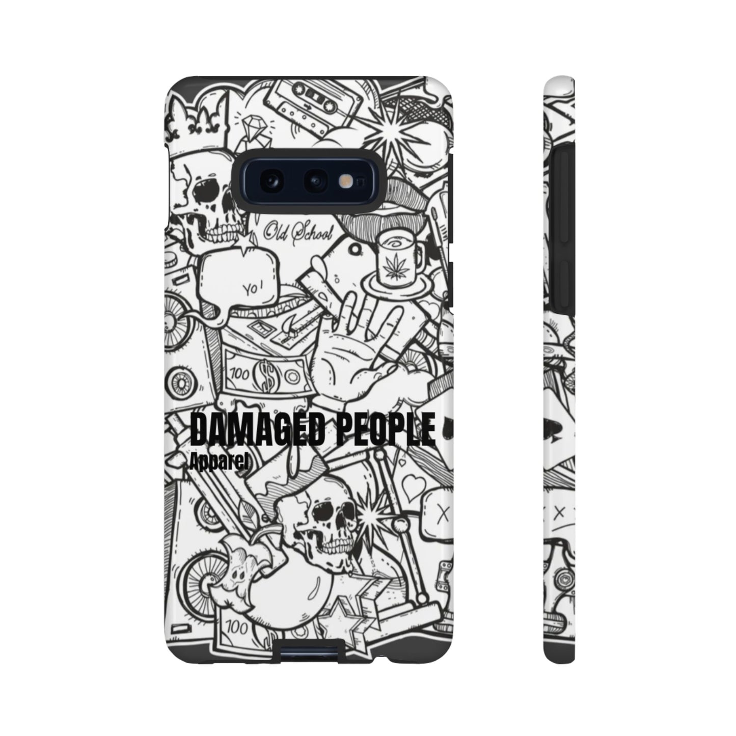 Tough Cases - Damaged People Phone Case - Edgy Vintage Design for Creative Spirits
