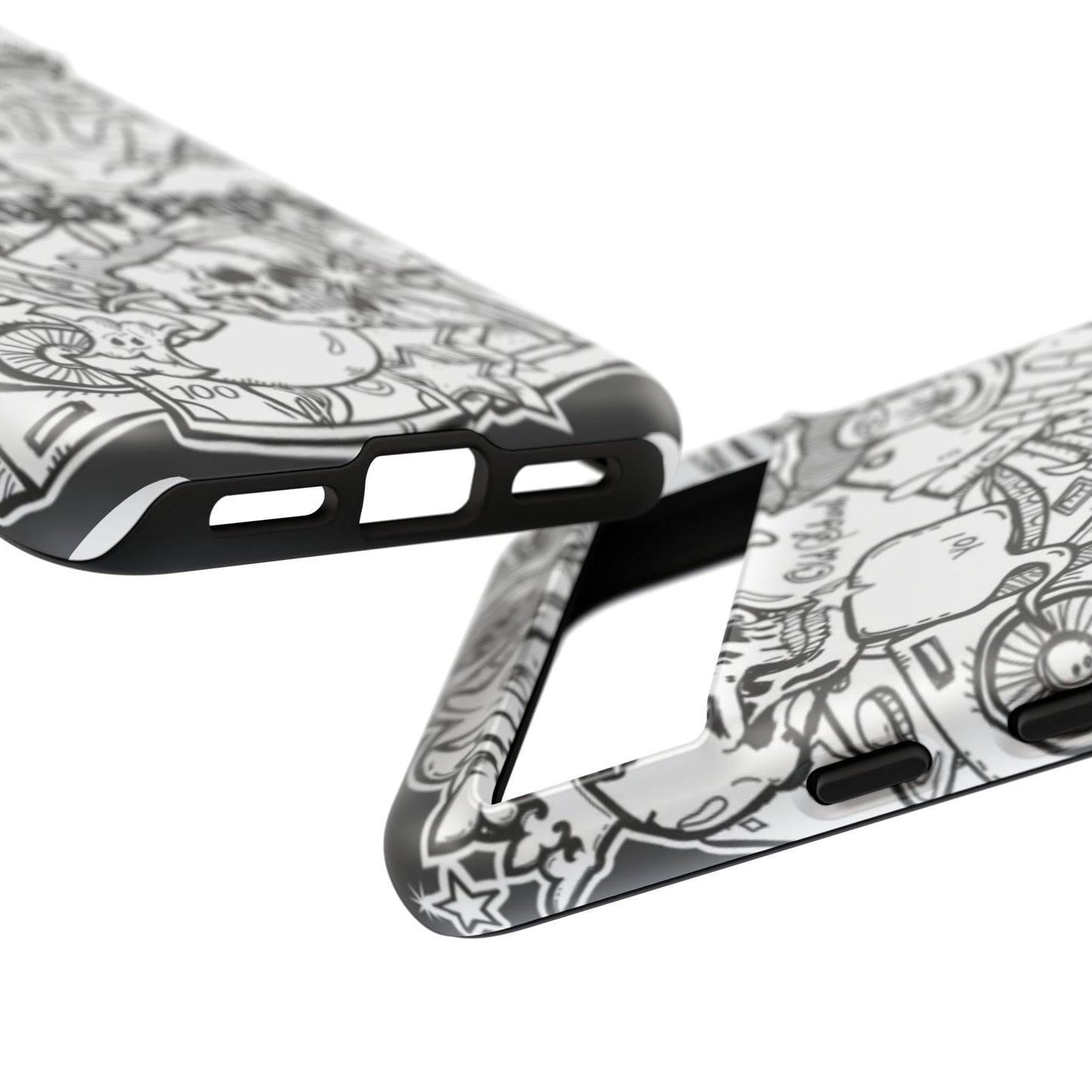 Tough Cases - Damaged People Phone Case - Edgy Vintage Design for Creative Spirits