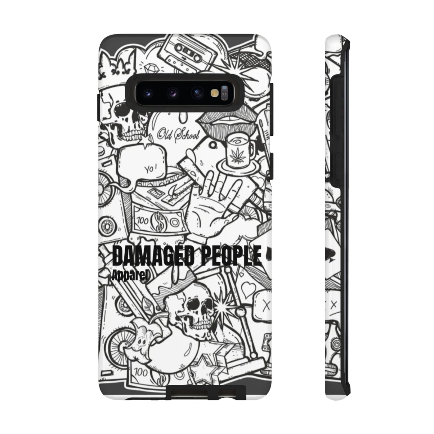 Tough Cases - Damaged People Phone Case - Edgy Vintage Design for Creative Spirits