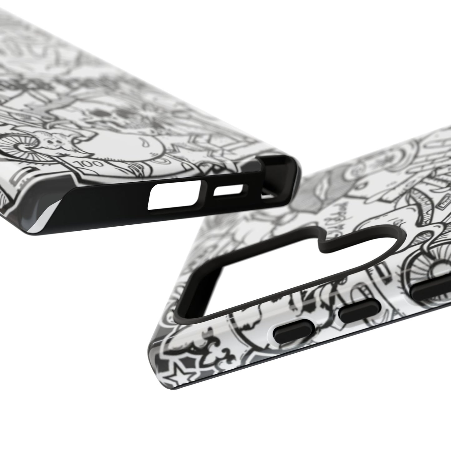 Tough Cases - Damaged People Phone Case - Edgy Vintage Design for Creative Spirits