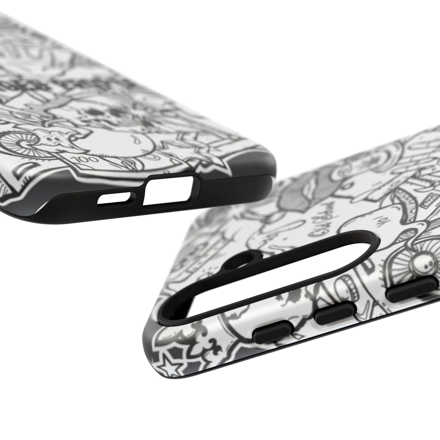 Tough Cases - Damaged People Phone Case - Edgy Vintage Design for Creative Spirits