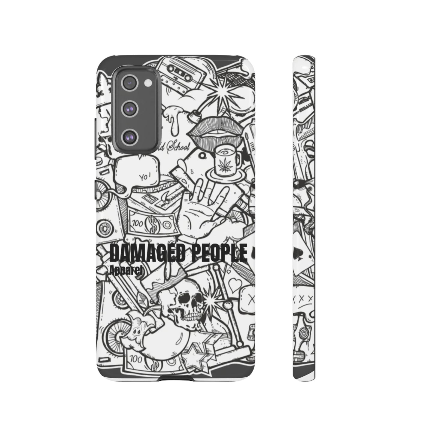 Tough Cases - Damaged People Phone Case - Edgy Vintage Design for Creative Spirits