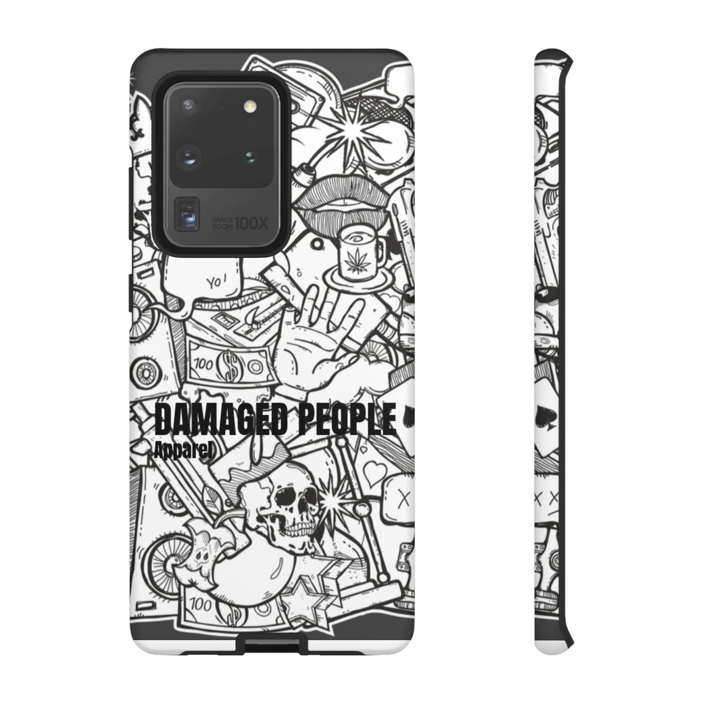 Tough Cases - Damaged People Phone Case - Edgy Vintage Design for Creative Spirits