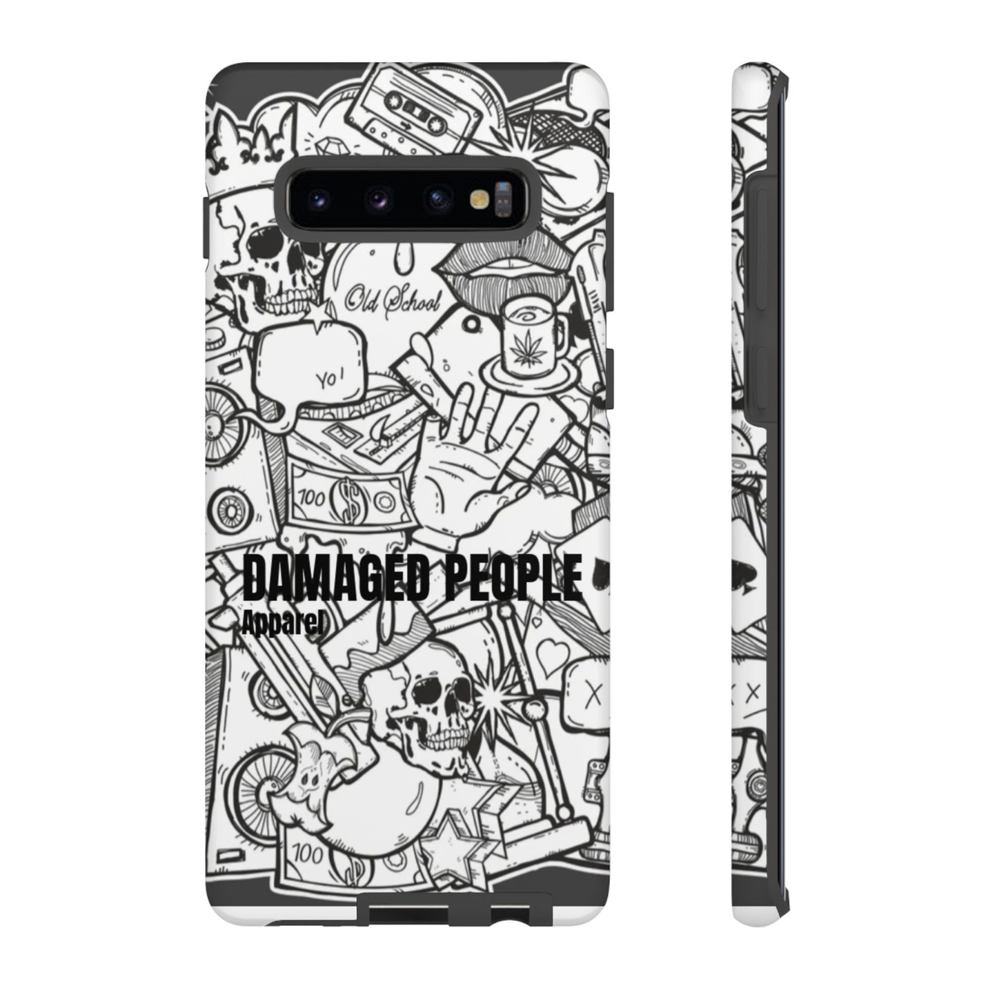 Tough Cases - Damaged People Phone Case - Edgy Vintage Design for Creative Spirits