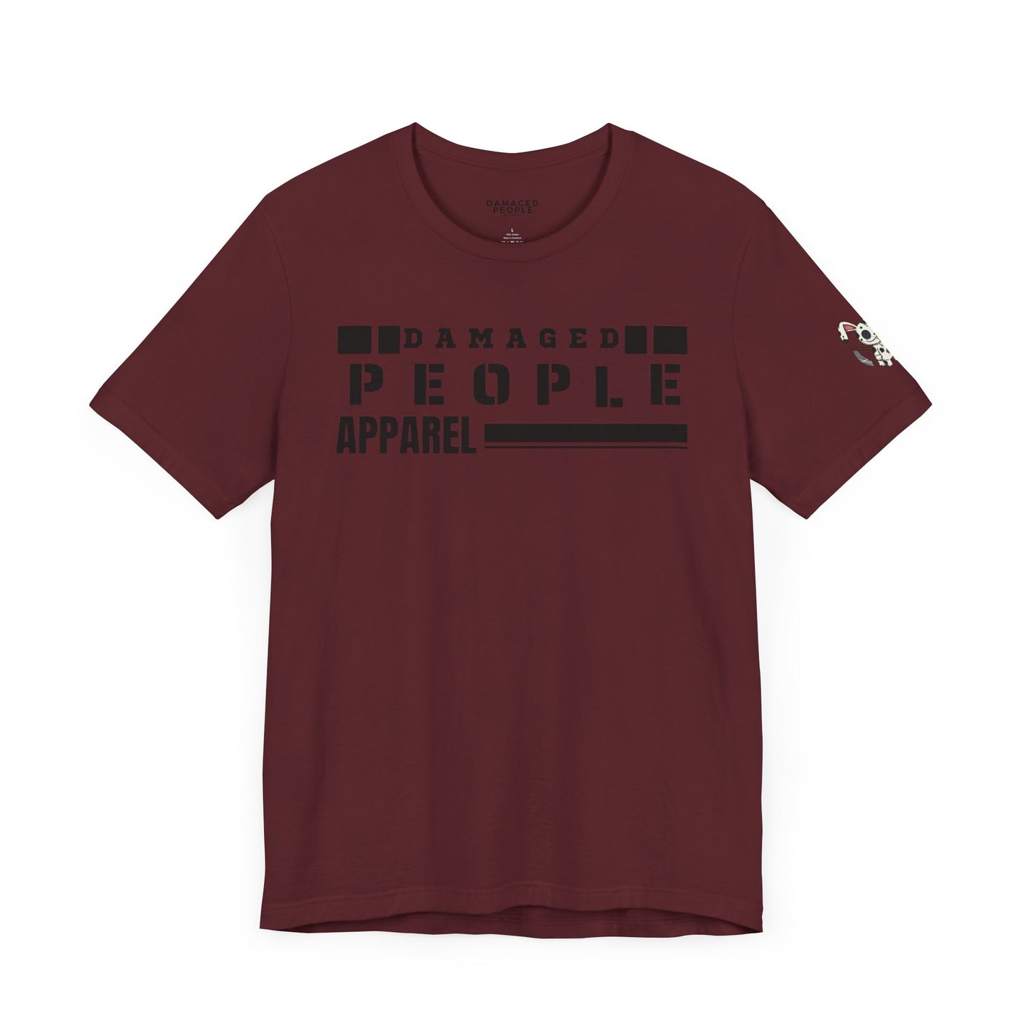 Graphic Tee - Damaged People Apparel Bold Writing