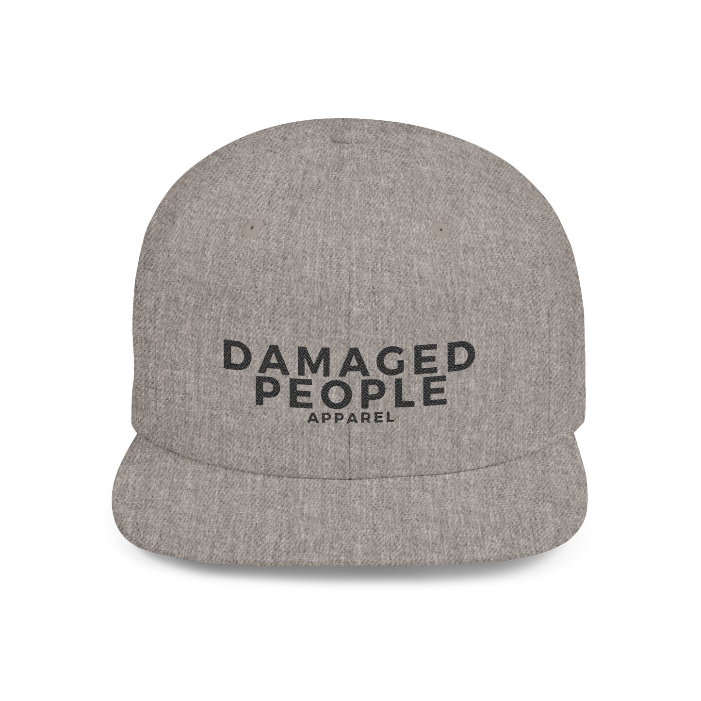 Stylish Flat Bill Snapback Hat - Damaged People Apparel