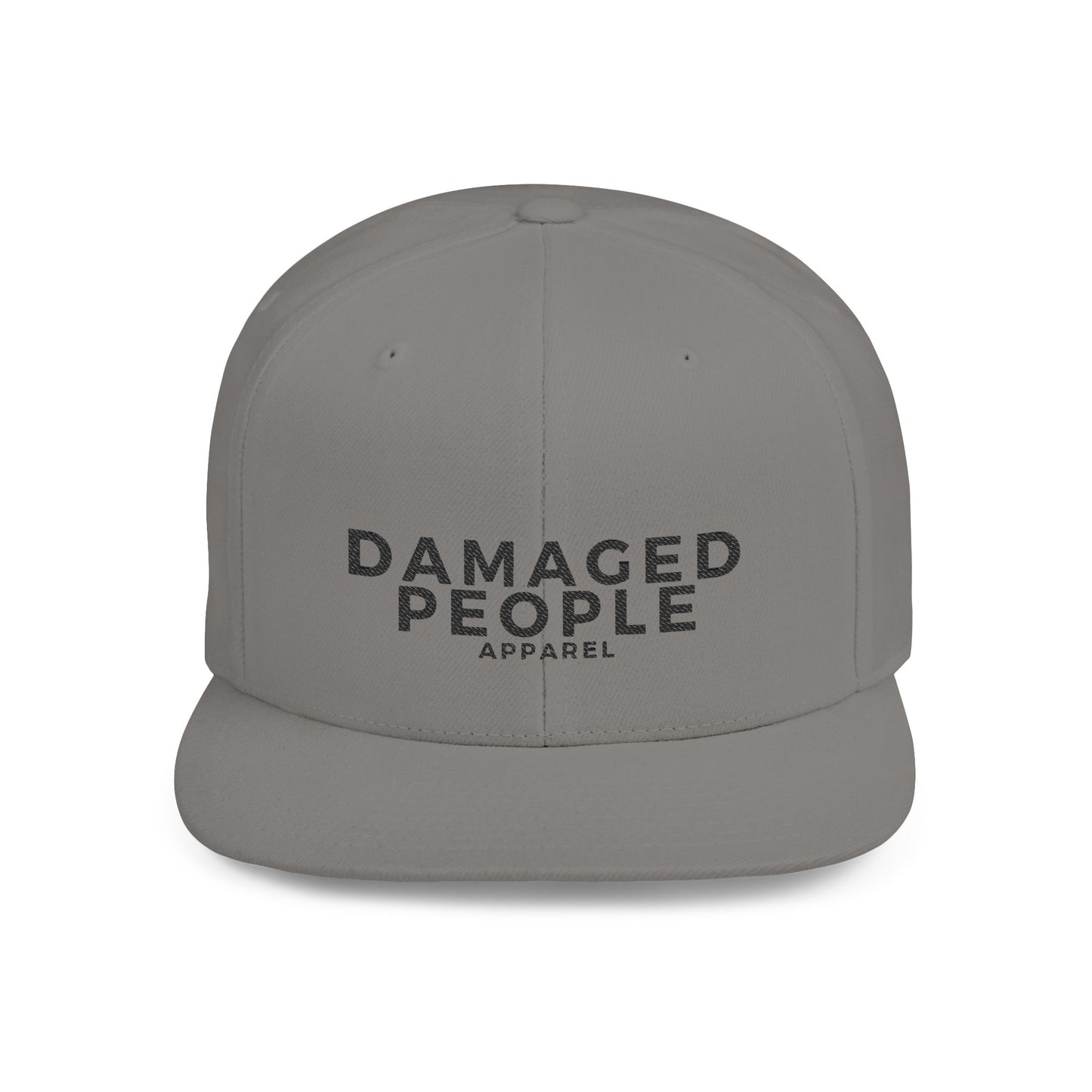 Stylish Flat Bill Snapback Hat - Damaged People Apparel