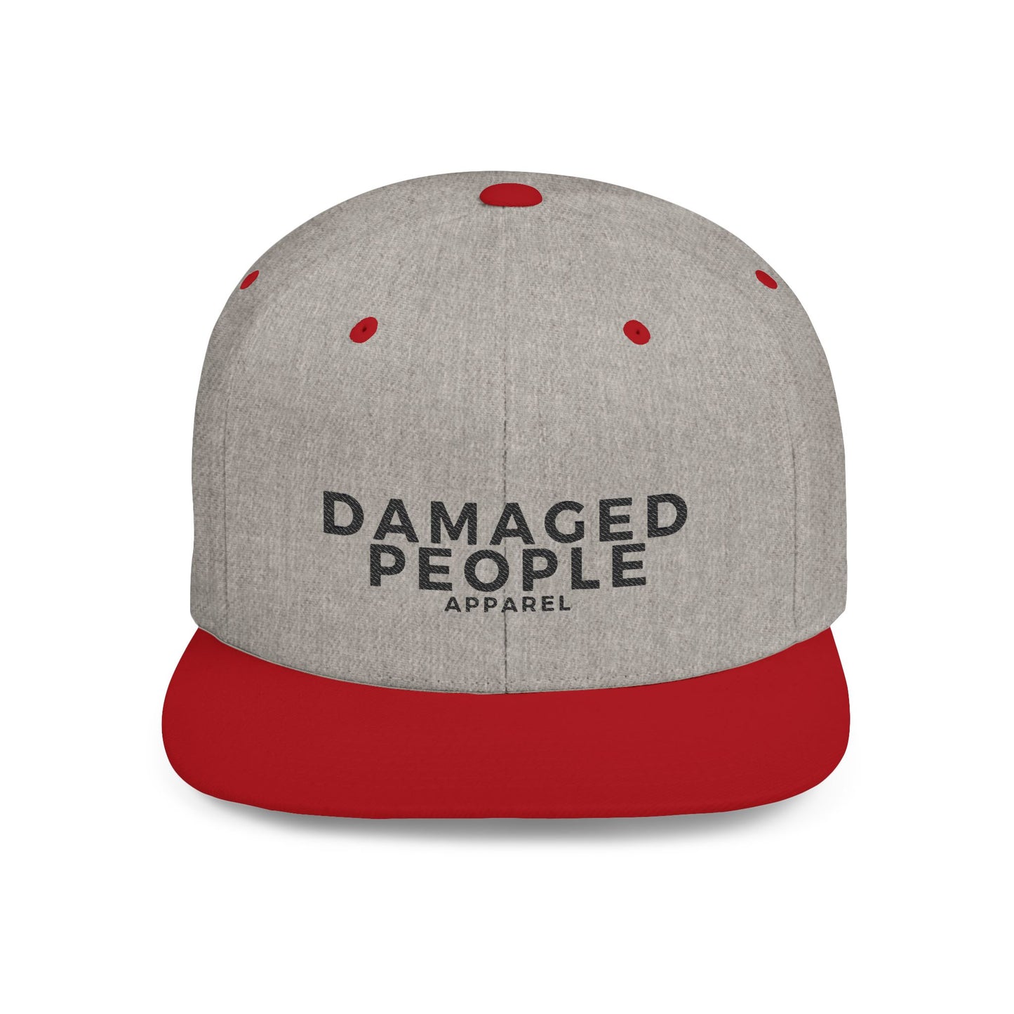 Stylish Flat Bill Snapback Hat - Damaged People Apparel